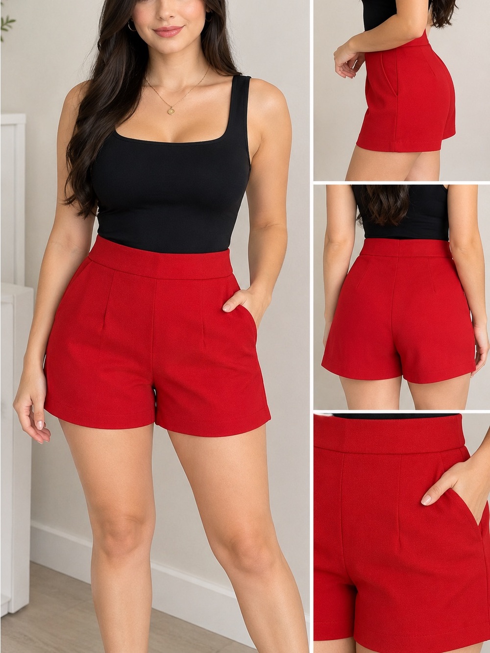 Red A-Line Women's Skirt - Brand: Ann Taylor